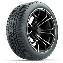 Set of (4) 14 in GTW Spyder Wheels with 205/30-14 Fusion Street Tires Lakeside Buggies Parts and Accessories