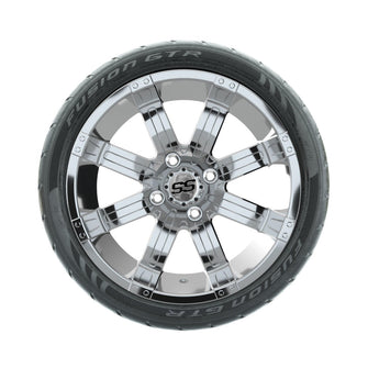 14” GTW Tempest Chrome Wheels with Fusion GTR Street Tires – Set of 4 Lakeside Buggies Parts and Accessories