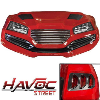 Lakeside Buggies Yamaha G29/Drive HAVOC Street Body Kit in Red (Years 2007-2016)- 05-046KS Yamaha Front body