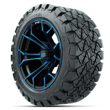 Set of (4) 14 in GTW Spyder Wheels with 22x10-14 GTW Timberwolf All-Terrain Tires Lakeside Buggies Parts and Accessories