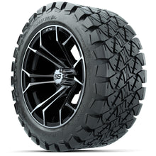 Set of (4) 14 in GTW Spyder Wheels with 22x10-14 GTW Timberwolf All-Terrain Tires Lakeside Buggies Parts and Accessories