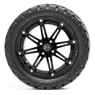 Lakeside Buggies 14” GTW Element Matte Black Wheels with 22in Timberwolf Mud Tires – Set of 4- A19-413 GTW Tire & Wheel Combos