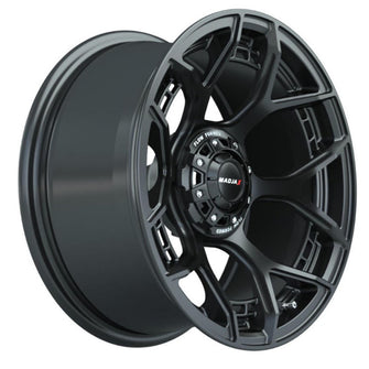 Lakeside Buggies Set of (4) 15" MadJax® Flow Form Evolution Matte Black Wheels with GTW® Fusion GTR Street Tires- A19-418 MadJax Tire & Wheel Combos