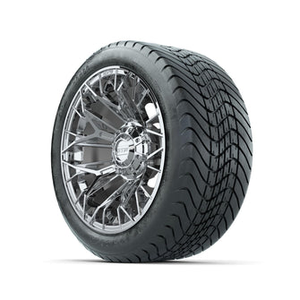 Set of (4) 14 in GTW® Stellar Chrome Wheels with 225/30-14 Mamba Street Tire Lakeside Buggies Parts and Accessories