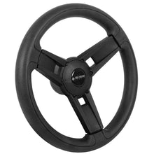 Gussi Italia® Giazza Black Steering Wheel Compatible with ICON Golf Car Models & AEV Golf Car Models Lakeside Buggies