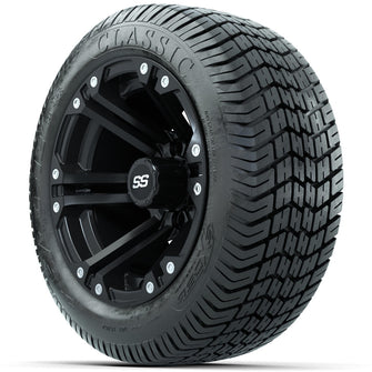 Set of (4) 12 in GTW Specter Wheels with 215/40-12 Excel Classic Street Tires Lakeside Buggies Parts and Accessories