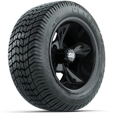 Set of (4) 12 in GTW Godfather Wheels with 215/40-12 Excel Classic Street Tires Lakeside Buggies Parts and Accessories