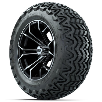 Set of (4) 14 in GTW Spyder Wheels with 23x10-14 GTW Predator All-Terrain Tires Lakeside Buggies Parts and Accessories