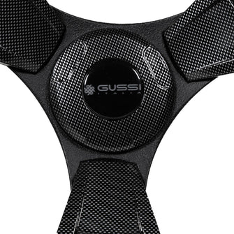 Gussi Italia® Model 13 Black/Carbon Fiber Steering Wheel For Yamaha G16-Drive2 Lakeside Buggies