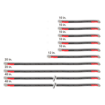 Lakeside Buggies MODZ® EZGO 4-Gauge Complete Battery Cable Set- EZGO 4-GAUGE OPTIONS Modz NEED TO SORT