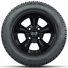 Set of (4) 12 in GTW Godfather Wheels with 215/40-12 Excel Classic Street Tires Lakeside Buggies Parts and Accessories