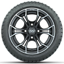 Set of (4) 12 in GTW Spyder Wheels with 215/35-12 GTW Mamba Street Tires Lakeside Buggies Parts and Accessories