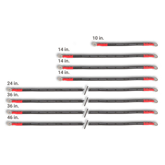 Lakeside Buggies MODZ® Club Car 2-Gauge Complete Battery Cable Set- CC 2-GAUGE OPTIONS Modz NEED TO SORT